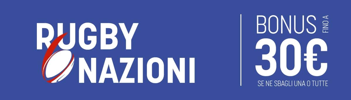 Bonus SNAI per il Sei Nazioni 2019