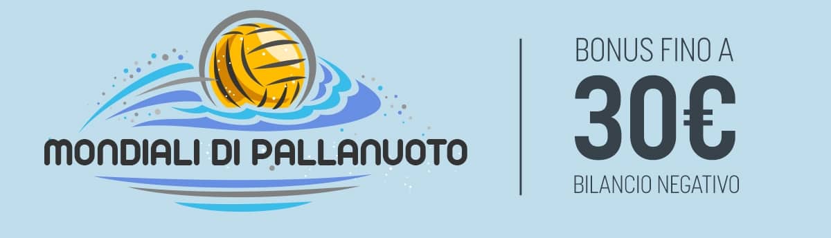 Mondiali di Pallanuoto: Bonus SNAI