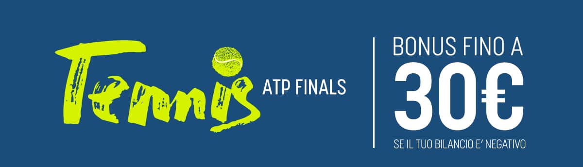 I Bonus SNAI per le scommesse sportive: ATP FINALS AL SICURO