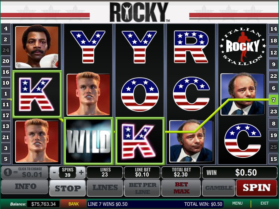 Rocky balboa slot machine value Rocky balboa slot machine value