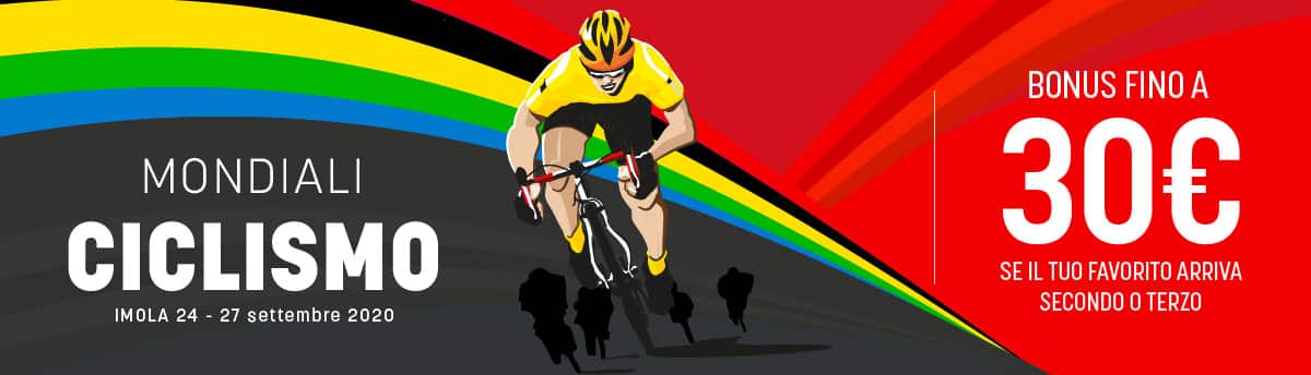 Scommesse Ciclismo Offerta SNAI sui mondiali di ciclismo 2020