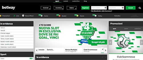 lobby di betway sport