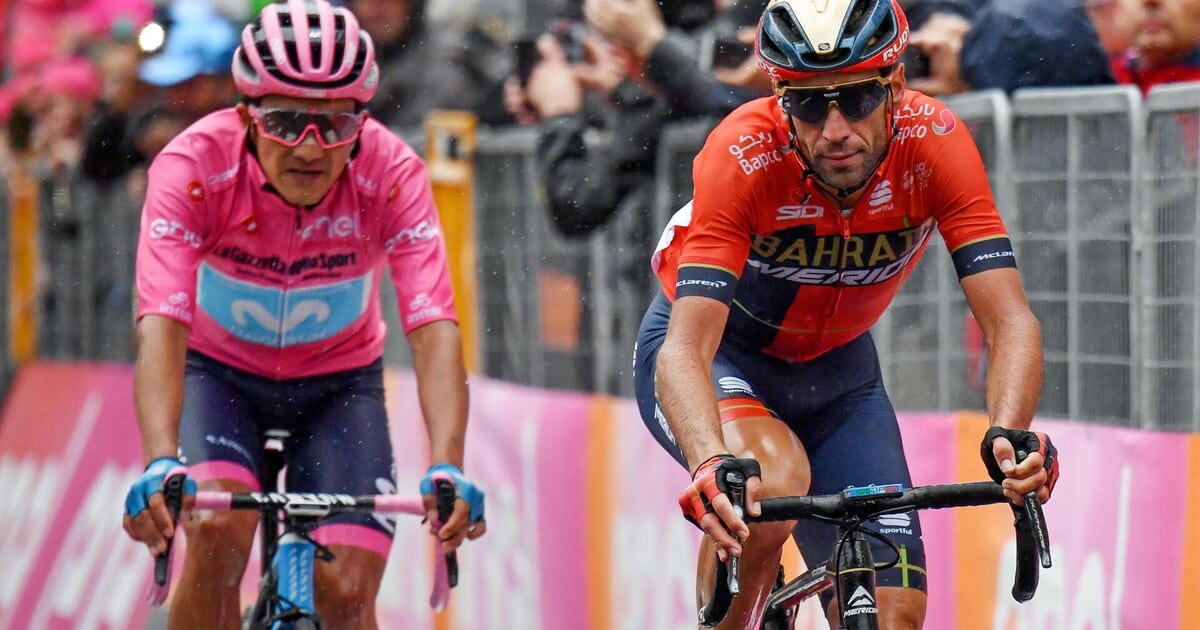 Richard Carapaz e Vincenzo Nibali